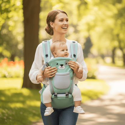 Porte bebe Siege Hanche Motifs Animaux — Hipseat Multiposition, 0 - 24 kg - Choupinoo