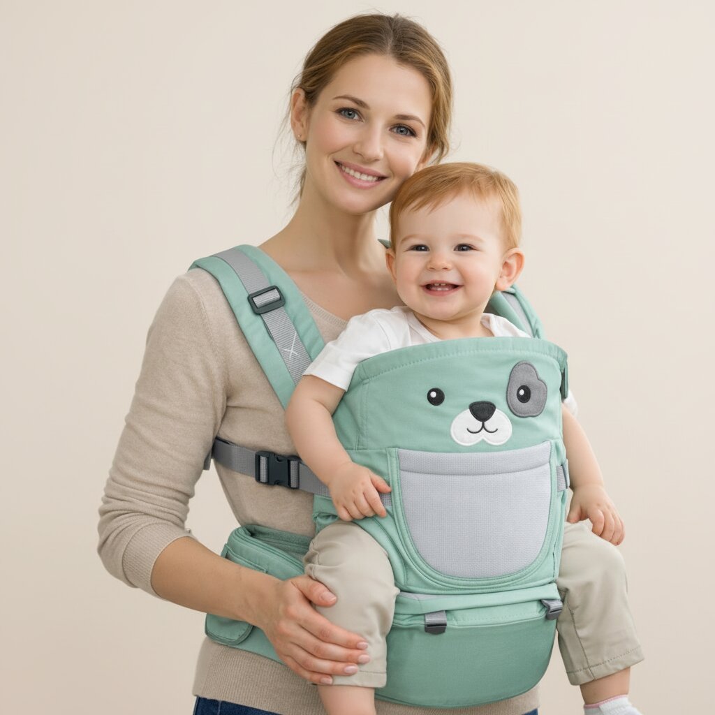 Porte bebe Siege Hanche Motifs Animaux — Hipseat Multiposition, 0 - 24 kg - Choupinoo