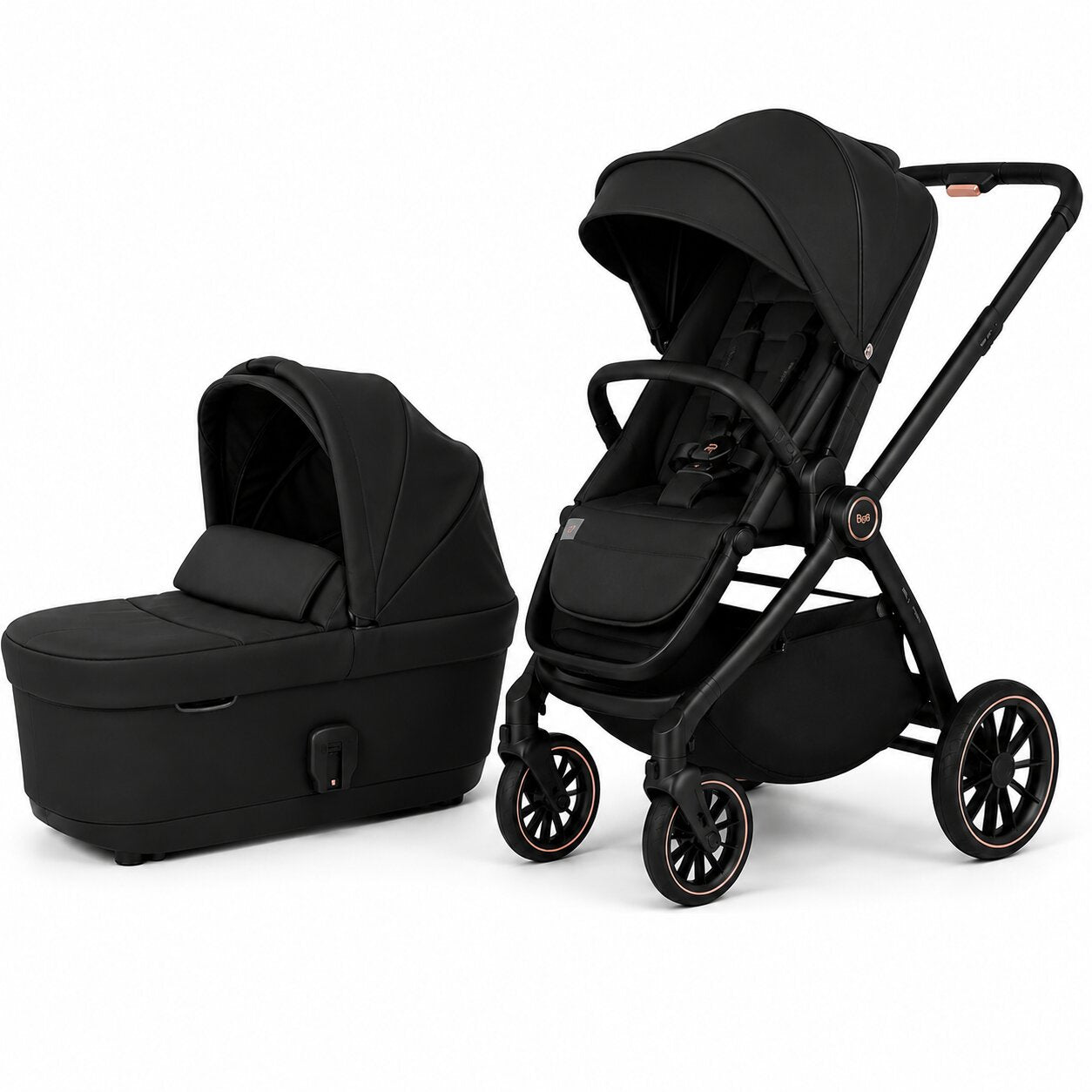 Poussette Bébé 2 en 1 – Nacelle & Assise Réversible, Sans Siège