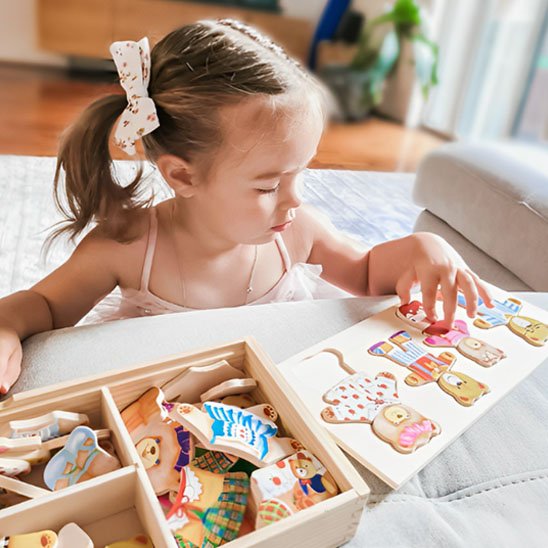Puzzle Enfant en Bois Éco-Artisanal