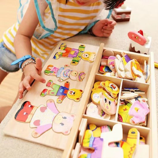 Puzzle Enfant en Bois Éco-Artisanal