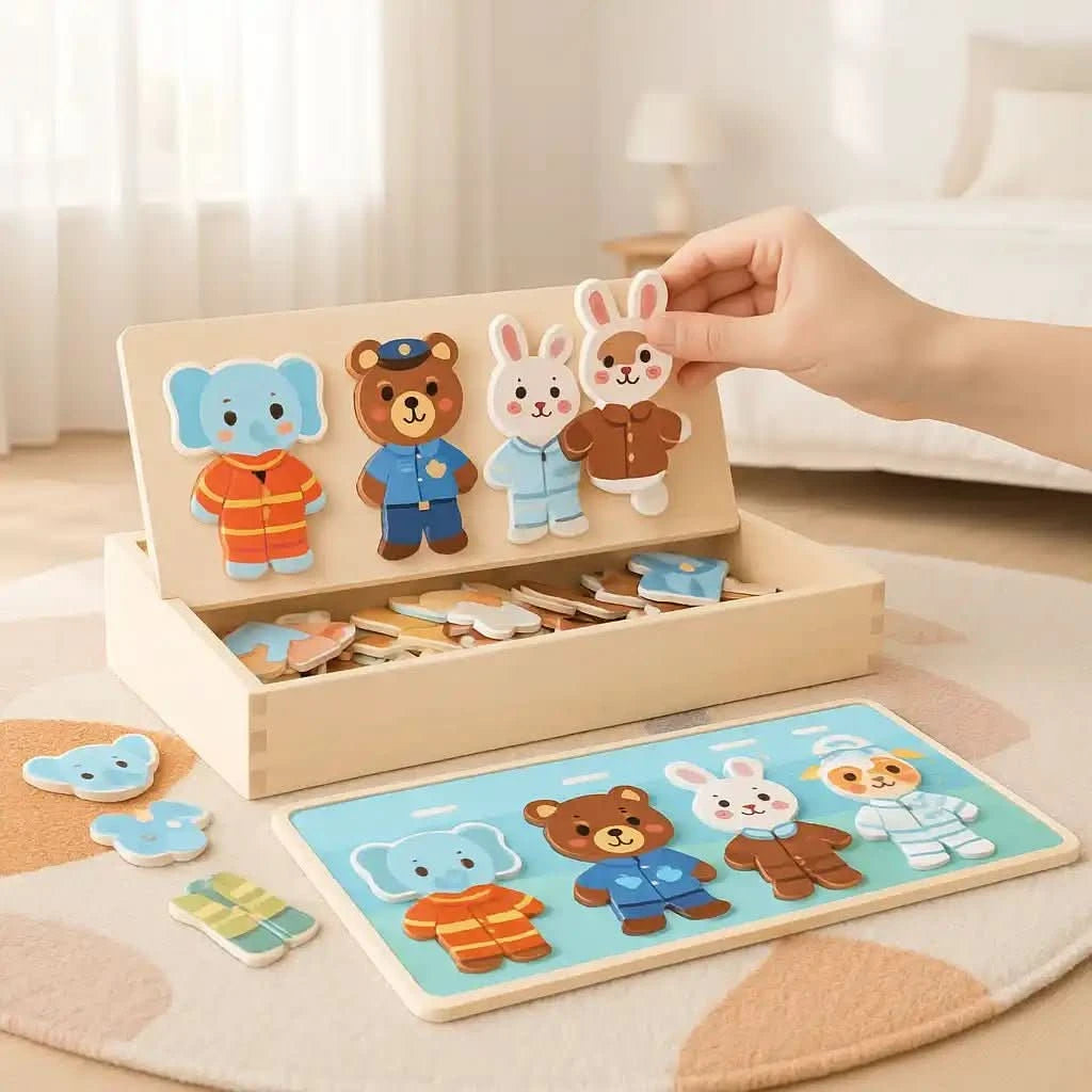 Puzzle Enfant dès 2 Ans en Bois Durable – Éveil et Complicité - Choupinoo
