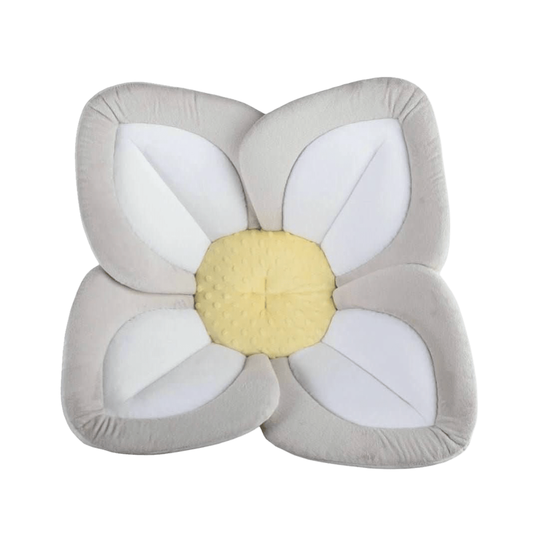 Réducteur de Bain Bébé en Tissu Fleur — Tapis bain et jeu lavable en machine - Choupinoo