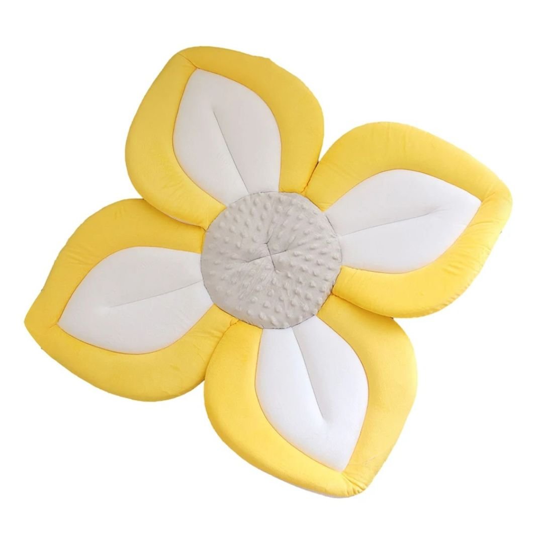 Reducteur de bain tapis pour bébé en tissu de fleur - Choupinoo