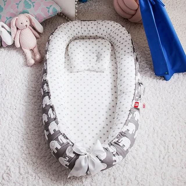 Réducteur de lit bébé cocon déhoussable 88x53 cm - Choupinoo