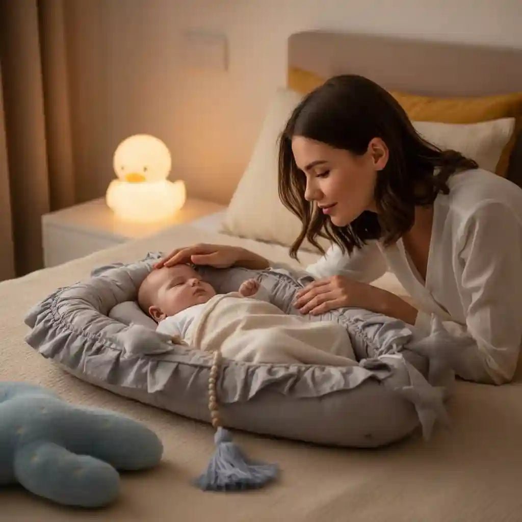 Réducteur de lit bébé étoiles volantes - Choupinoo