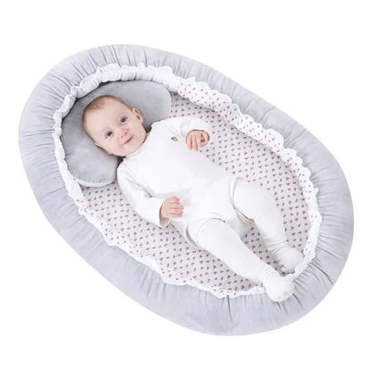 Reducteur de lit bebe gris pliable - Choupinoo