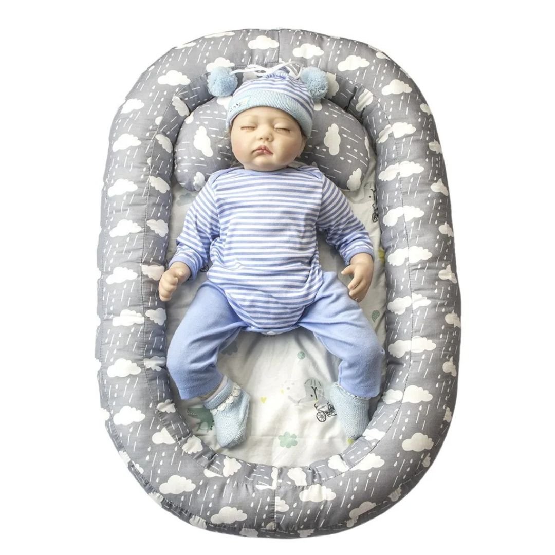 Reducteur de lit bebe gris pliable - Choupinoo