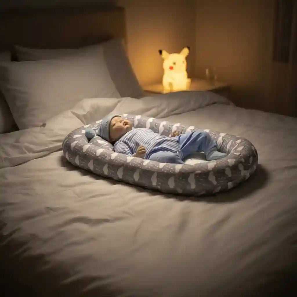 Reducteur de lit bebe gris pliable - Choupinoo