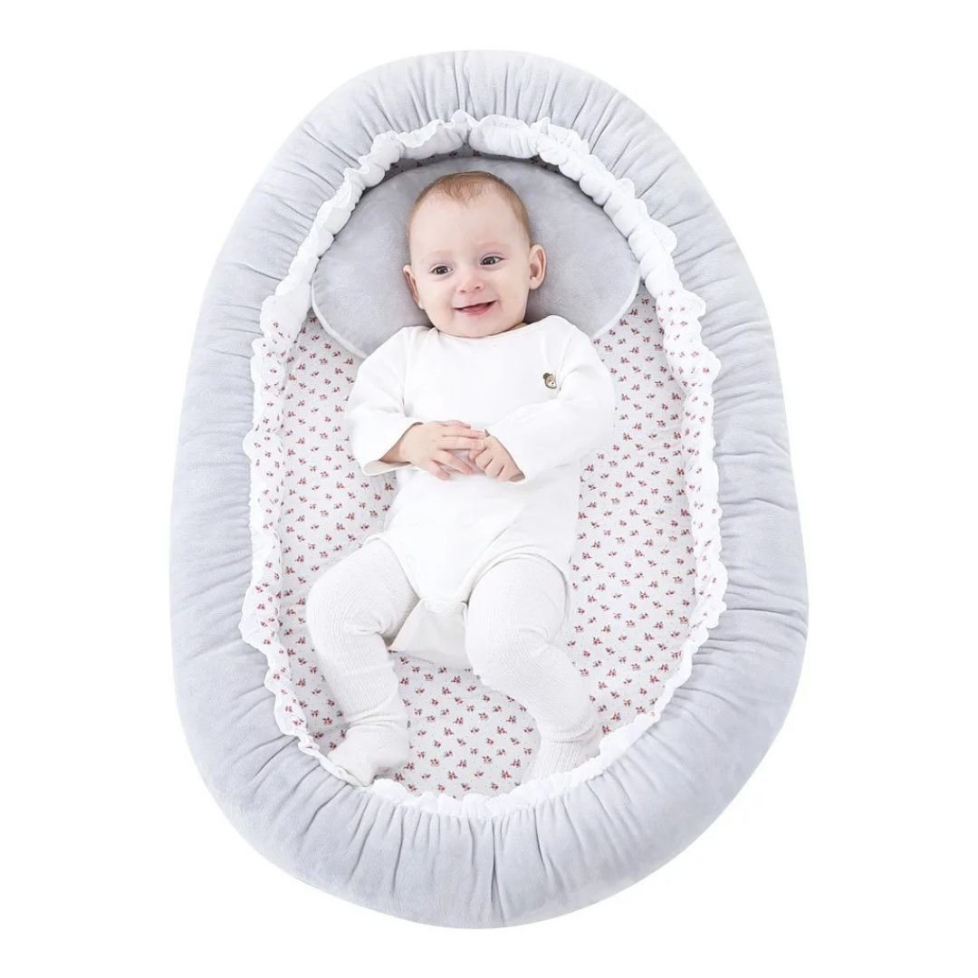 Reducteur de lit bebe gris pliable - Choupinoo