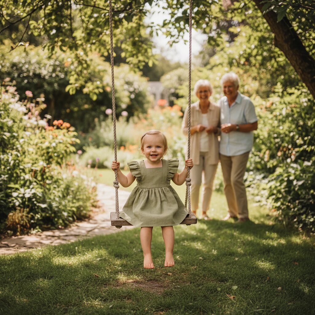 Robe Bébé Fille Été – Col Carré & Volants 100% Coton | Choupinoo - Choupinoo