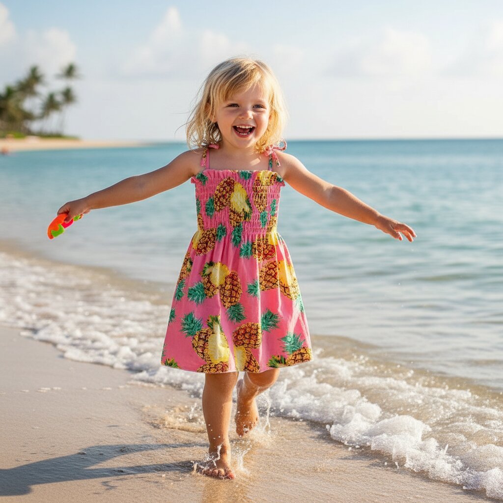 Robe enfant fille été sans manches – Style princesse - Choupinoo