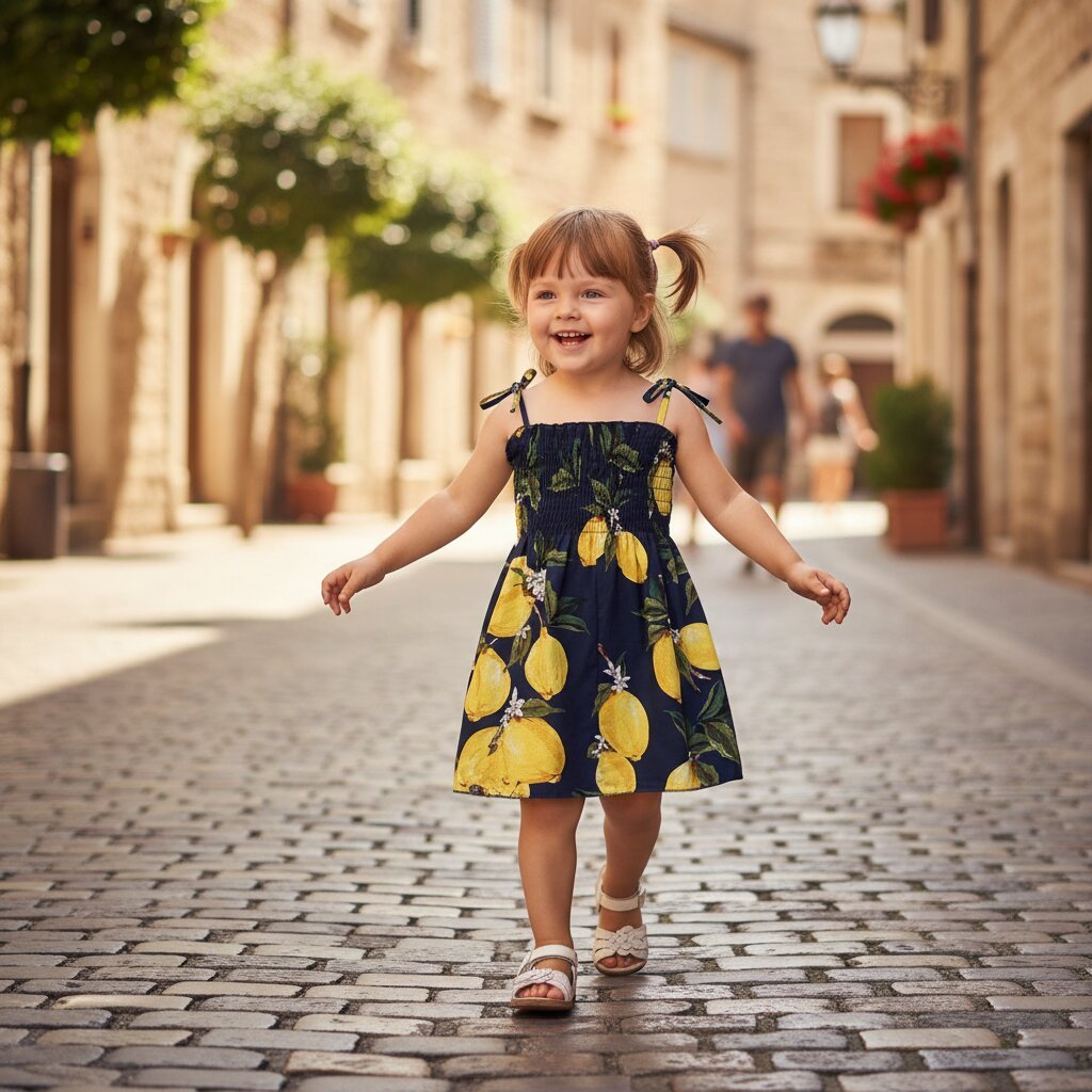 Robe enfant fille été sans manches – Style princesse - Choupinoo