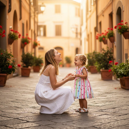 Robe Fille Bébé 6M - 3 Ans – Imprimé Cerises & Nœud Ruban - Choupinoo