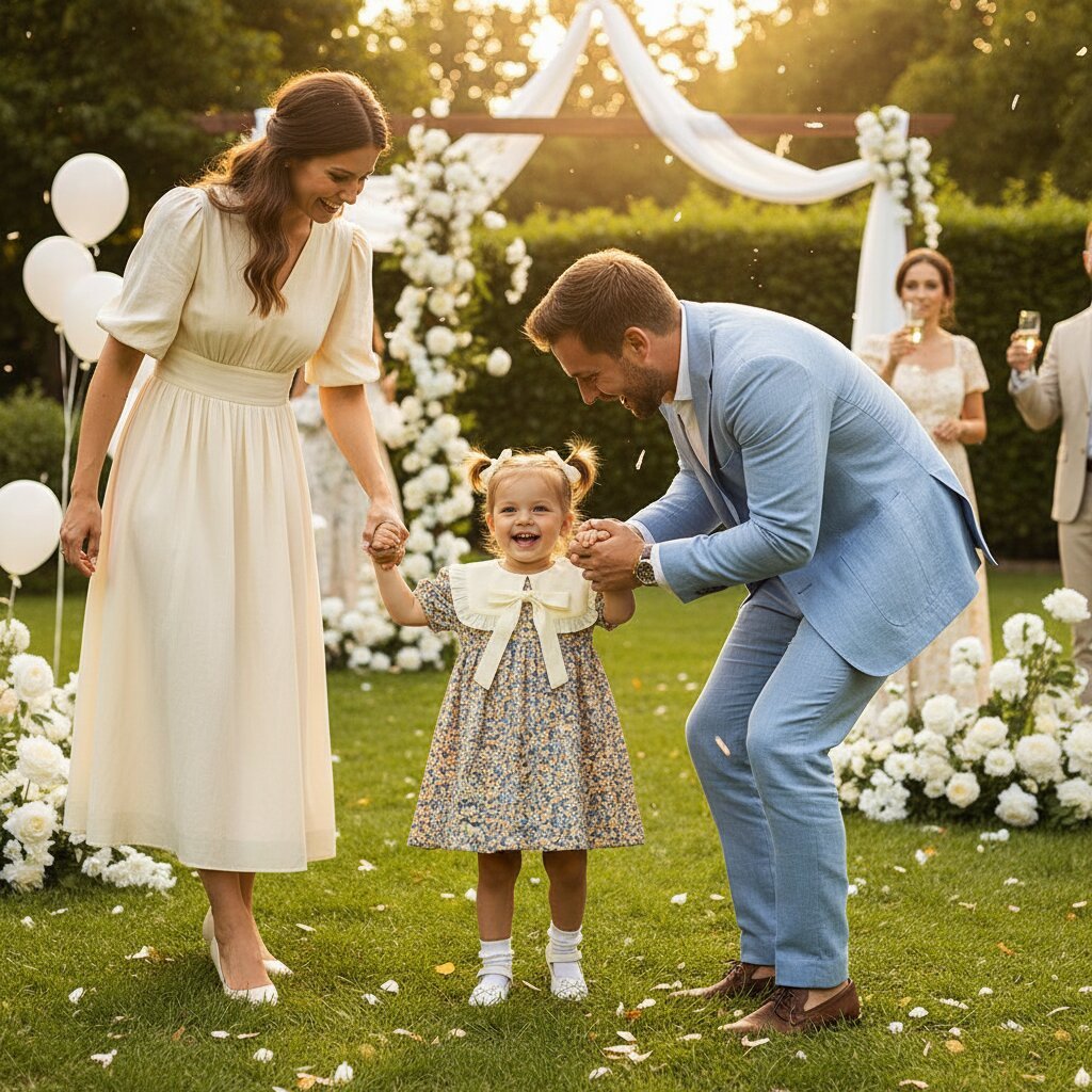 Robe Fille Été Fleurie – Col Berthe Blanc & Nœud Ruban - Choupinoo