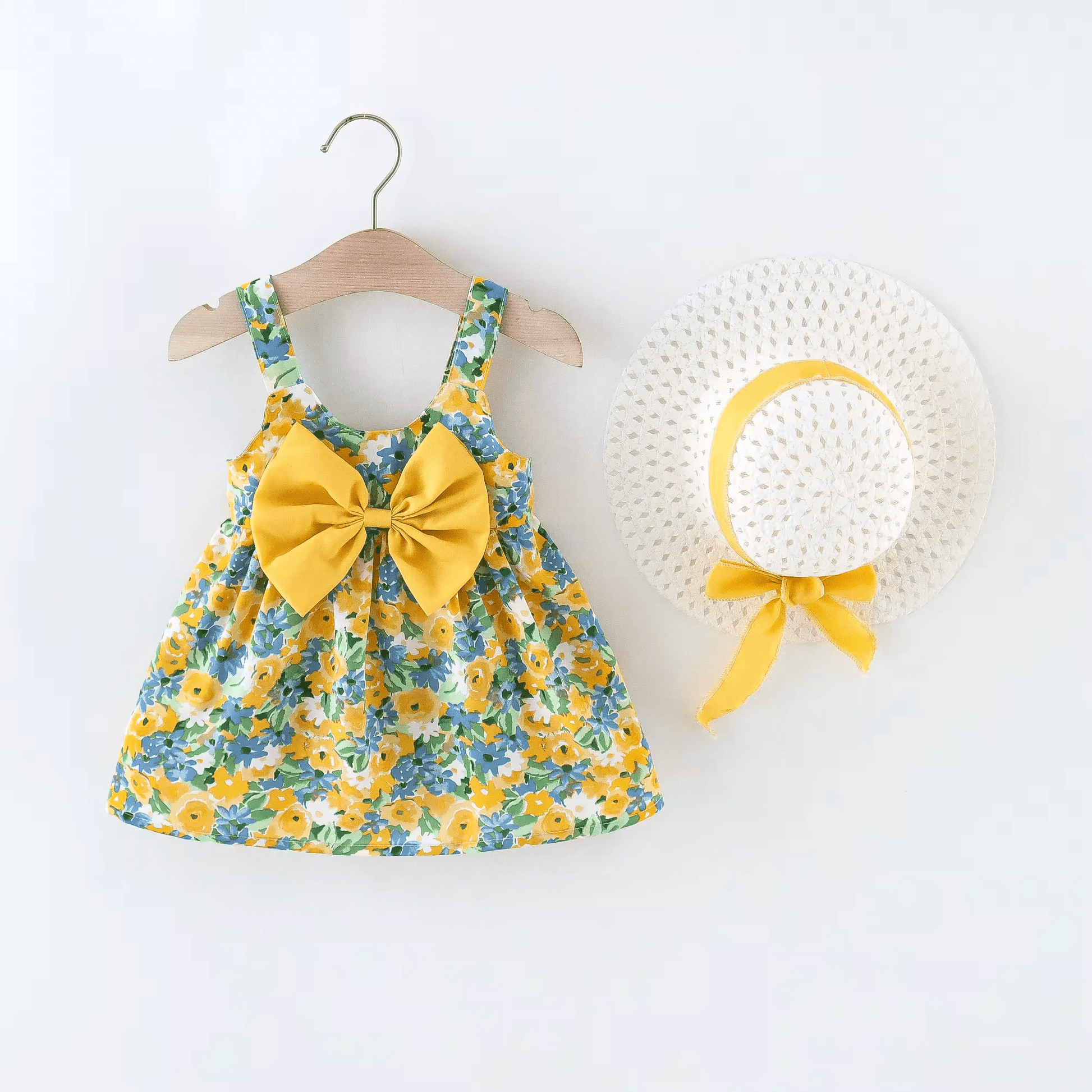 Robe fille pour l'été avec chapeau - Choupinoo