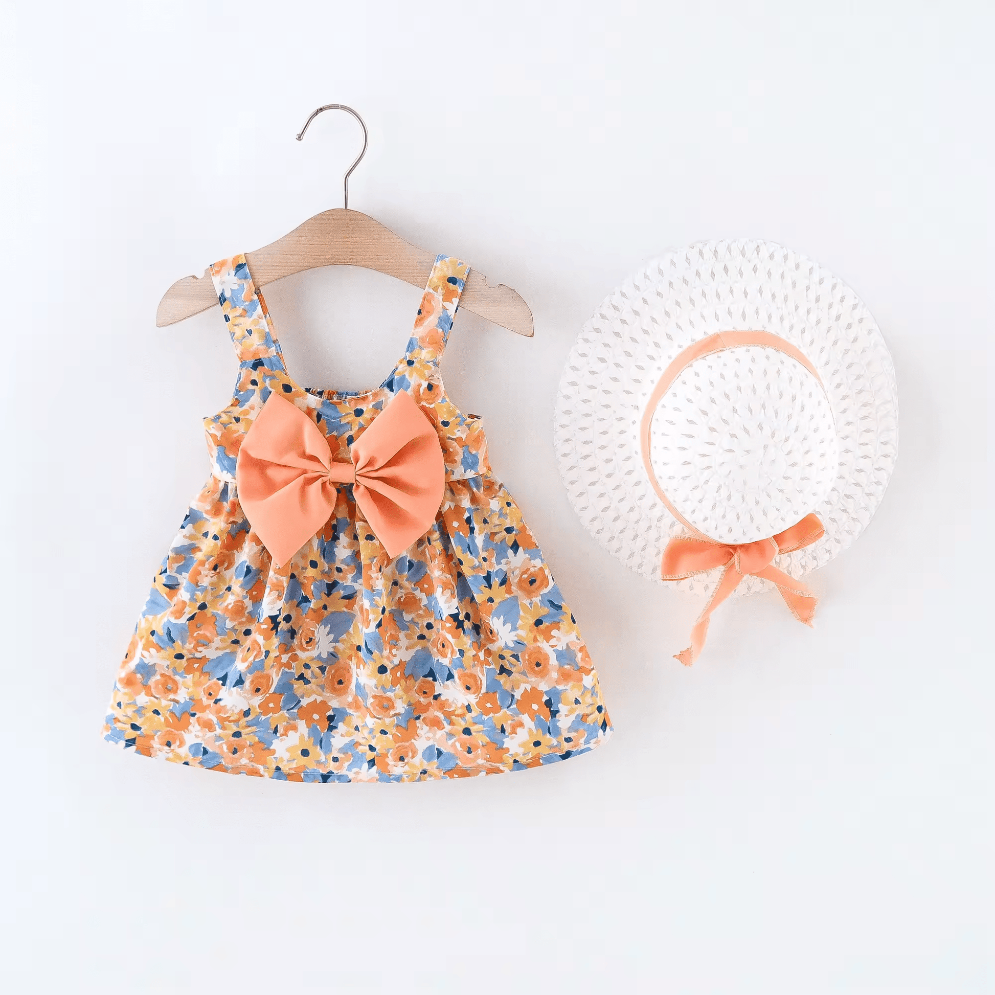 Robe fille pour l'été avec chapeau - Choupinoo