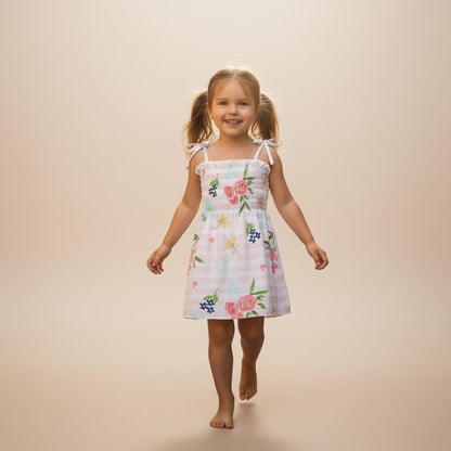 Robe enfant fille été sans manches – Style princesse