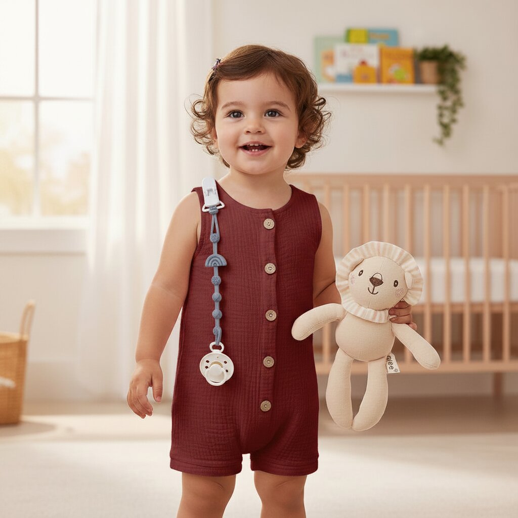 Combinaison Bébé Été 100% Coton – Unisexe Sans Manches 0-2 Ans | Choupinoo