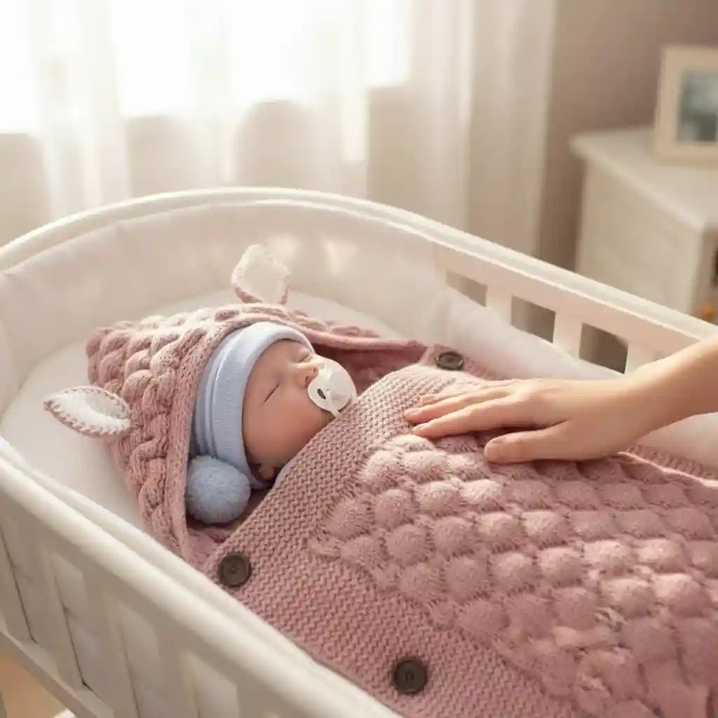 Sac de couchage bebe au tricot quatre saisons - Choupinoo