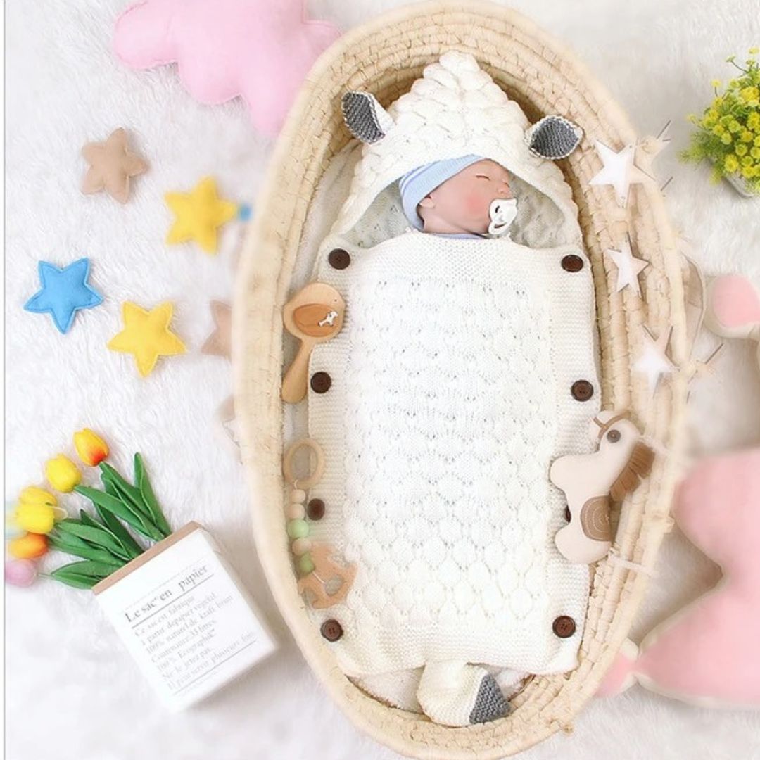 Sac de couchage bebe au tricot quatre saisons - Choupinoo
