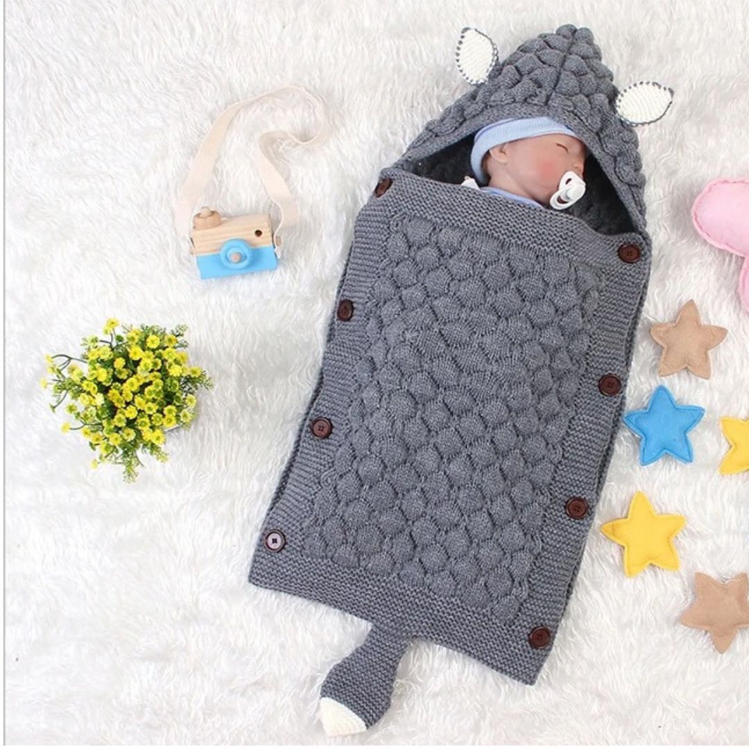 Sac de couchage bebe au tricot quatre saisons - Choupinoo