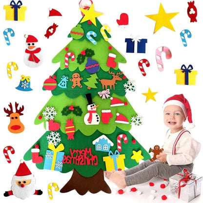 Sapin de Noël en feutrine mural pour enfants - Choupinoo