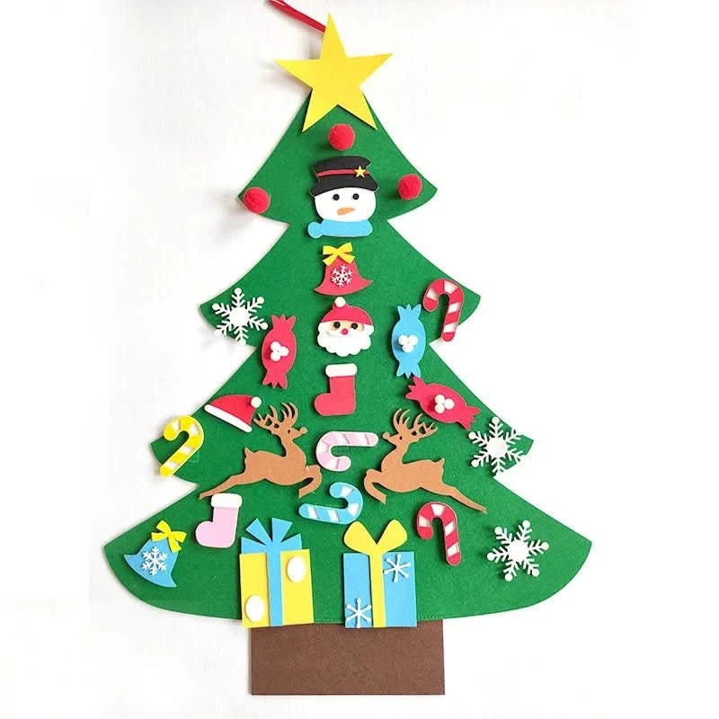 Sapin de Noël en feutrine mural pour enfants - Choupinoo