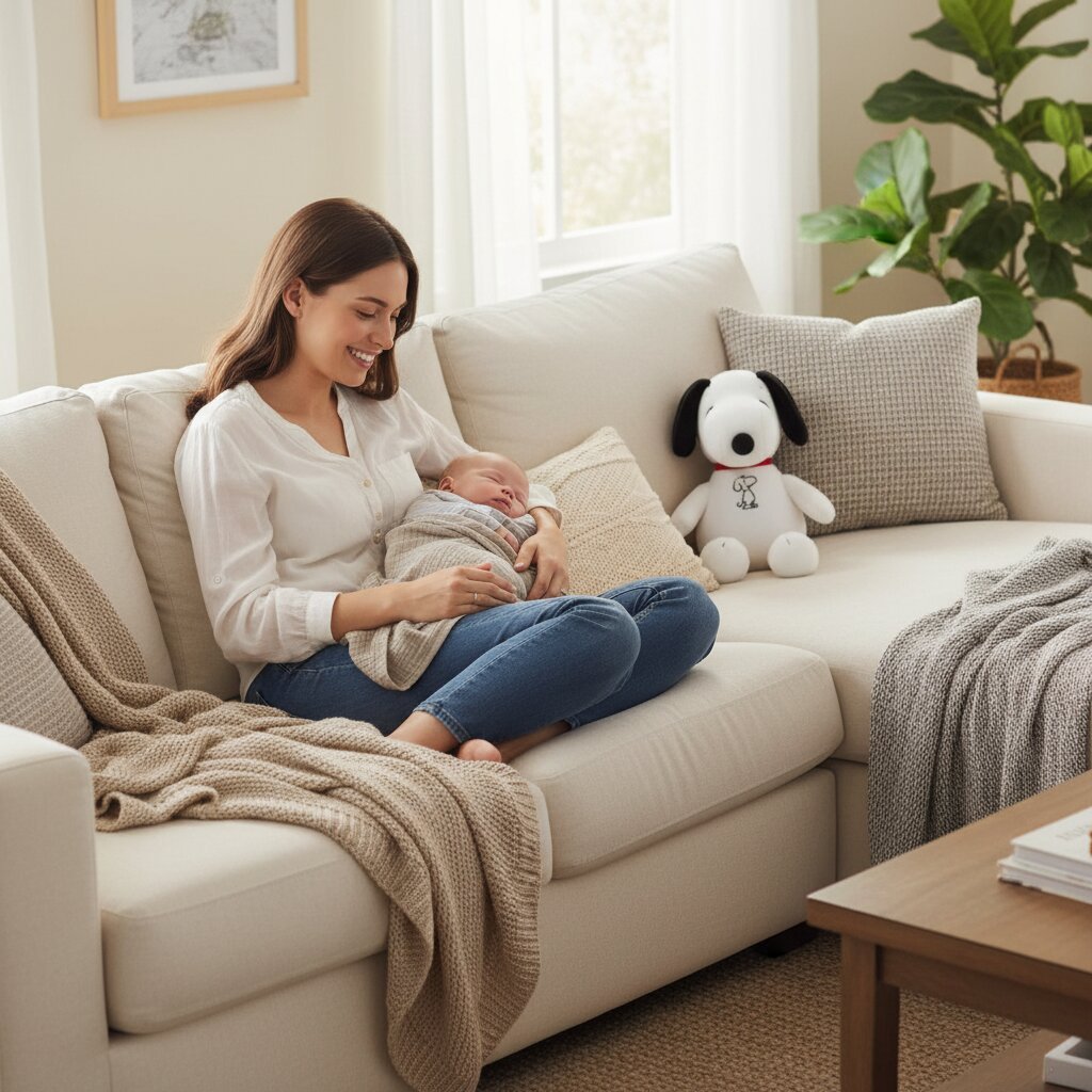 Snoopy Respirant Veilleuse - Peluche Réconfort Bébé - Choupinoo