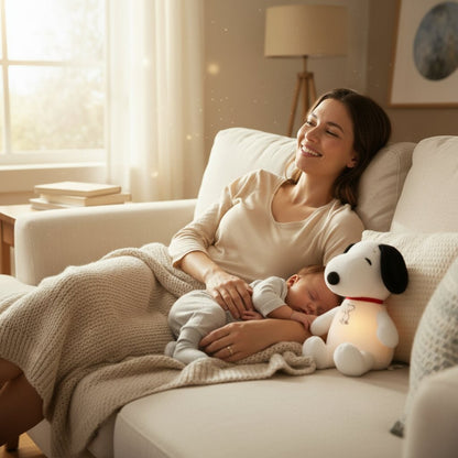 Snoopy Respirant Veilleuse - Peluche Réconfort Bébé - Choupinoo