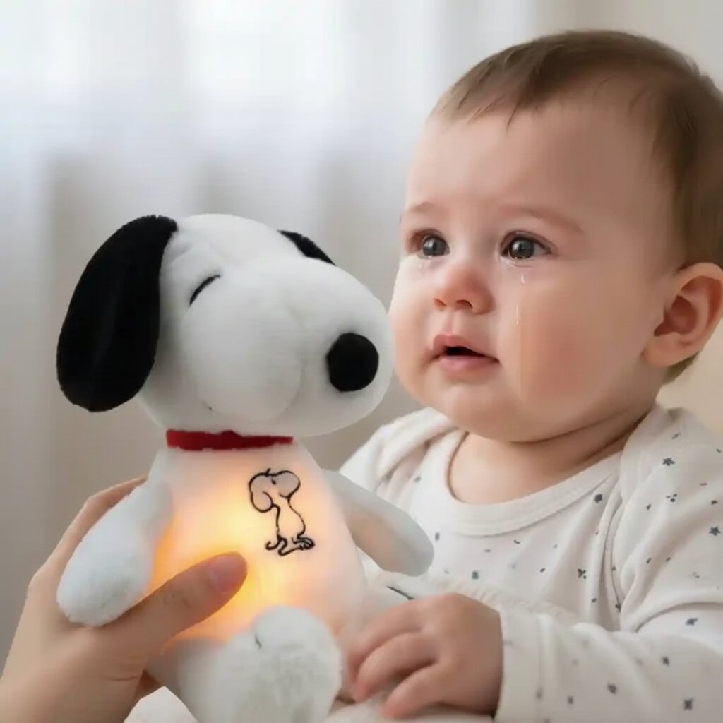 Snoopy Respirant Veilleuse - Peluche Réconfort Bébé - Choupinoo