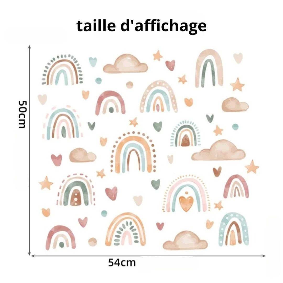 Stickers arc en ciel amour - Choupinoo