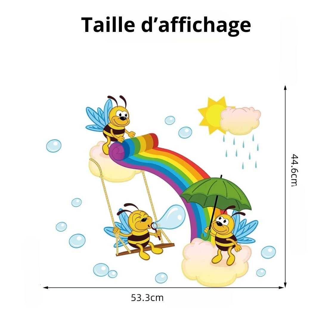 Stickers arc en ciel cigales - Choupinoo