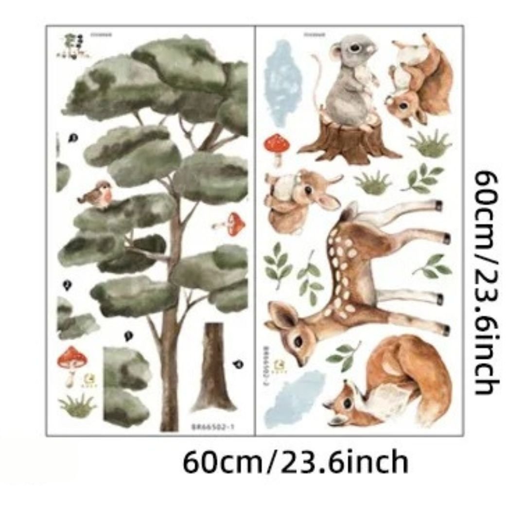 Stickers chambre bébé prairie paisible - Choupinoo