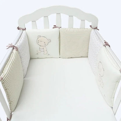 Tour de lit bebe fille et garçon respirant 6 pièces 30x30 cm - Choupinoo