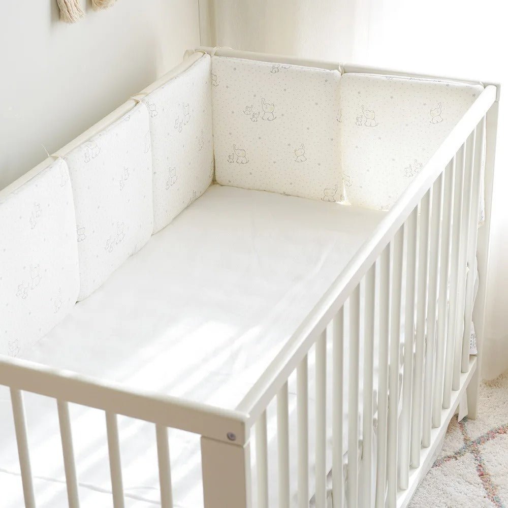 tour de lit bébé modulable et matelassé contour de lit kaki - Choupinoo