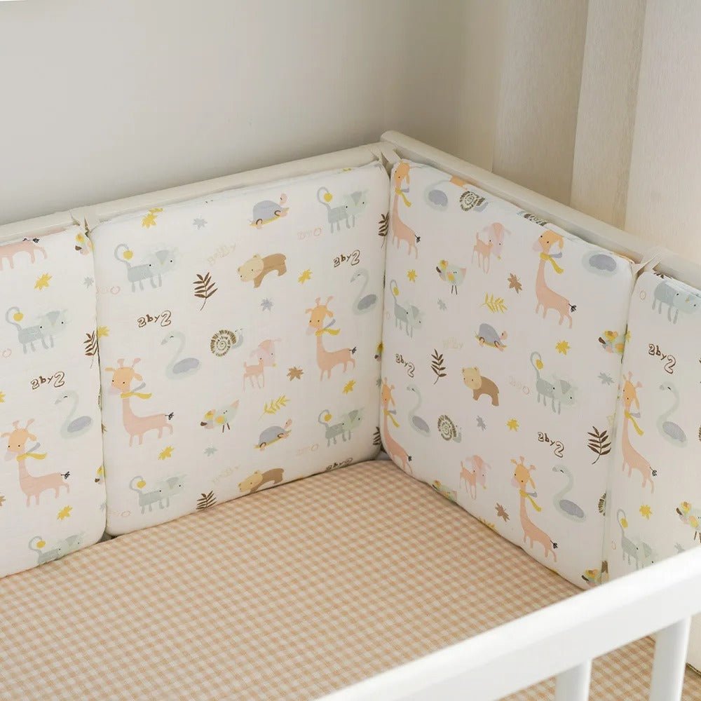tour de lit bébé modulable et matelassé contour de lit kaki - Choupinoo