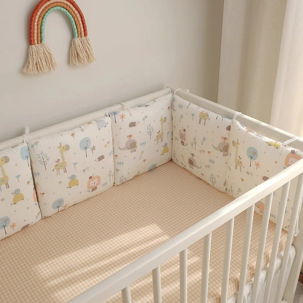 tour de lit bébé modulable et matelassé contour de lit kaki - Choupinoo