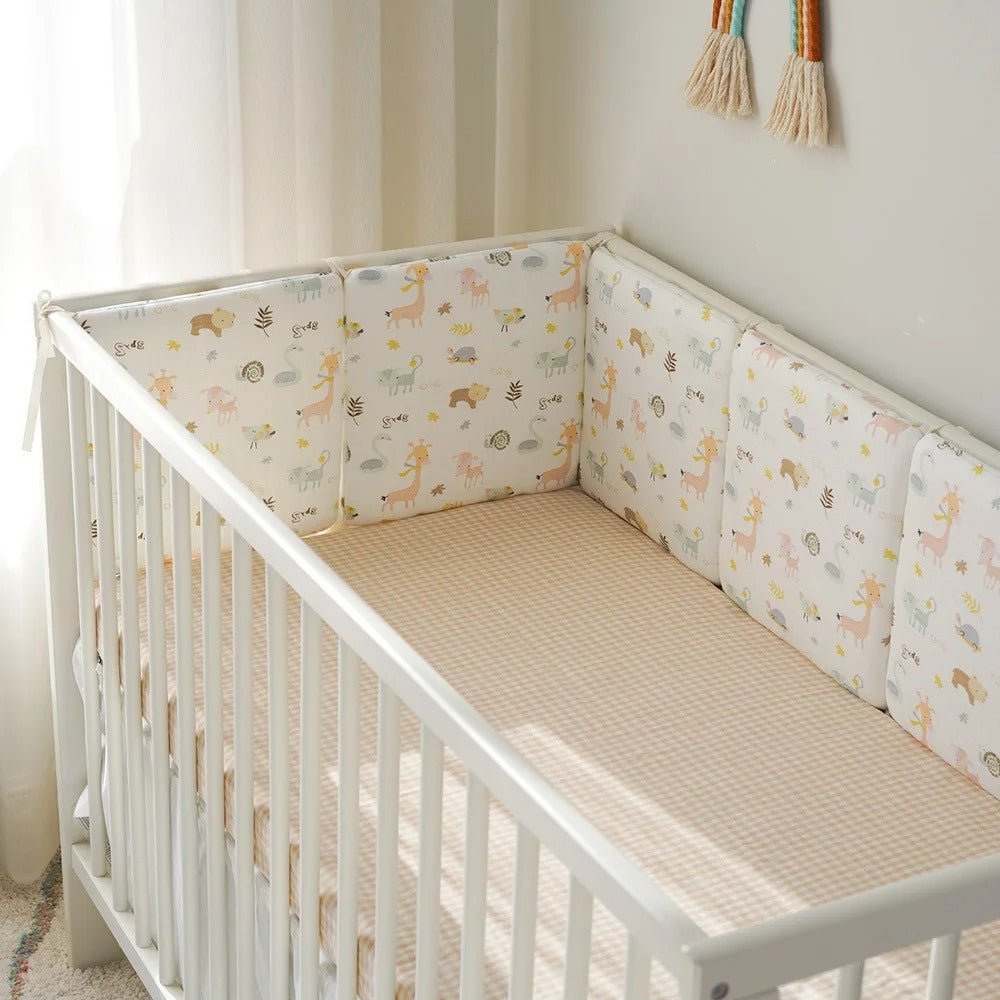 tour de lit bébé modulable et matelassé contour de lit kaki - Choupinoo