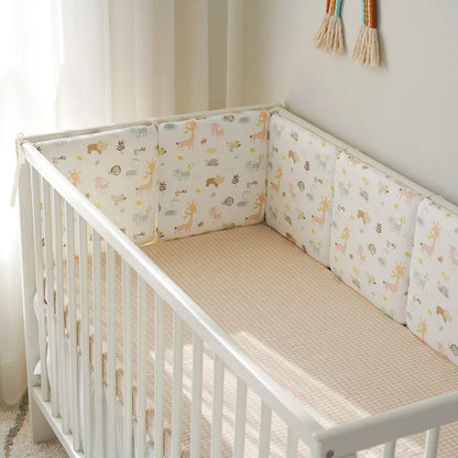 tour de lit bébé modulable et matelassé contour de lit kaki - Choupinoo