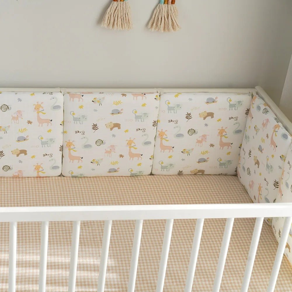 tour de lit bébé modulable et matelassé contour de lit kaki - Choupinoo