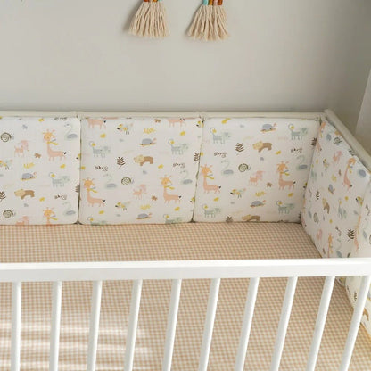tour de lit bébé modulable et matelassé contour de lit kaki - Choupinoo