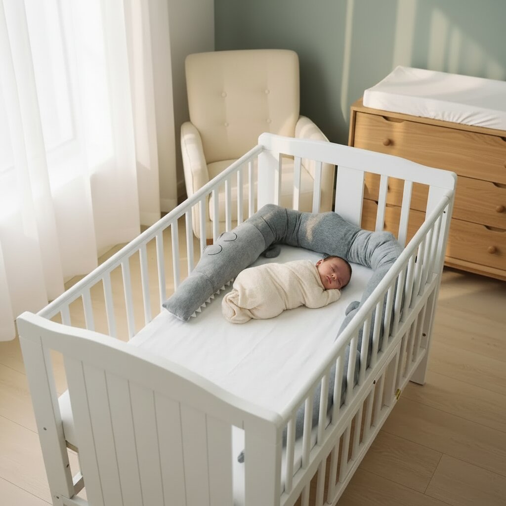 Tour de lit crocodile avec bébé – décor chambre premium - Choupinoo