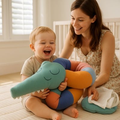 Tour de lit crocodile en peluche - Choupinoo