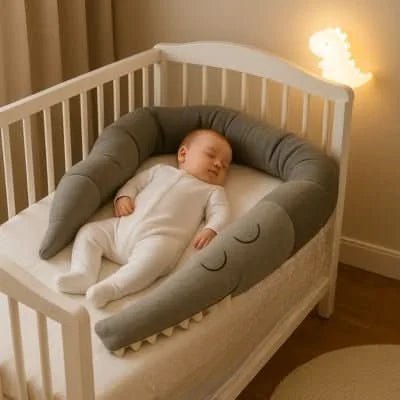 Tour de lit crocodile sécurisé en peluche - Choupinoo