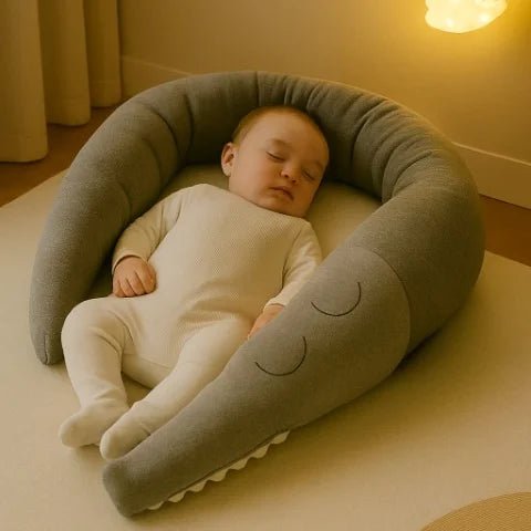 Tour de lit crocodile sécurisé en peluche - Choupinoo