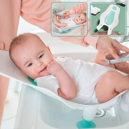Transat de bain bébé toilette dans un baignoire réduit - Choupinoo