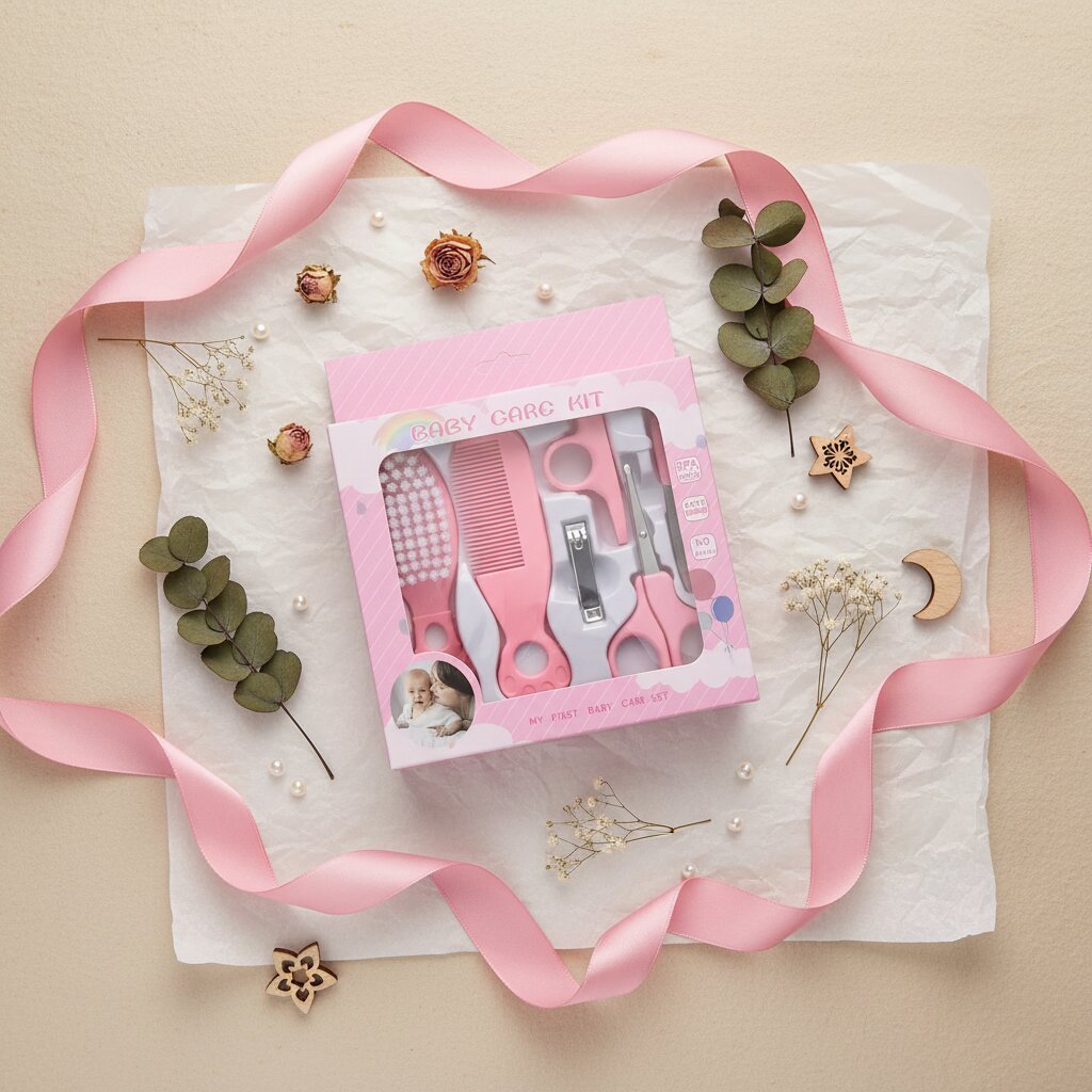 Trousse de Toilette Bébé 6 Pièces – Kit Soin Complet Nouveau - Né & Nourrisson | Choupinoo - Choupinoo