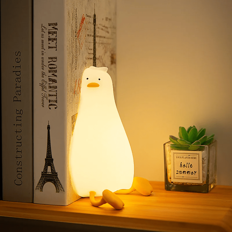 Veilleuse bébé rechargeable canard couché à plat - Choupinoo