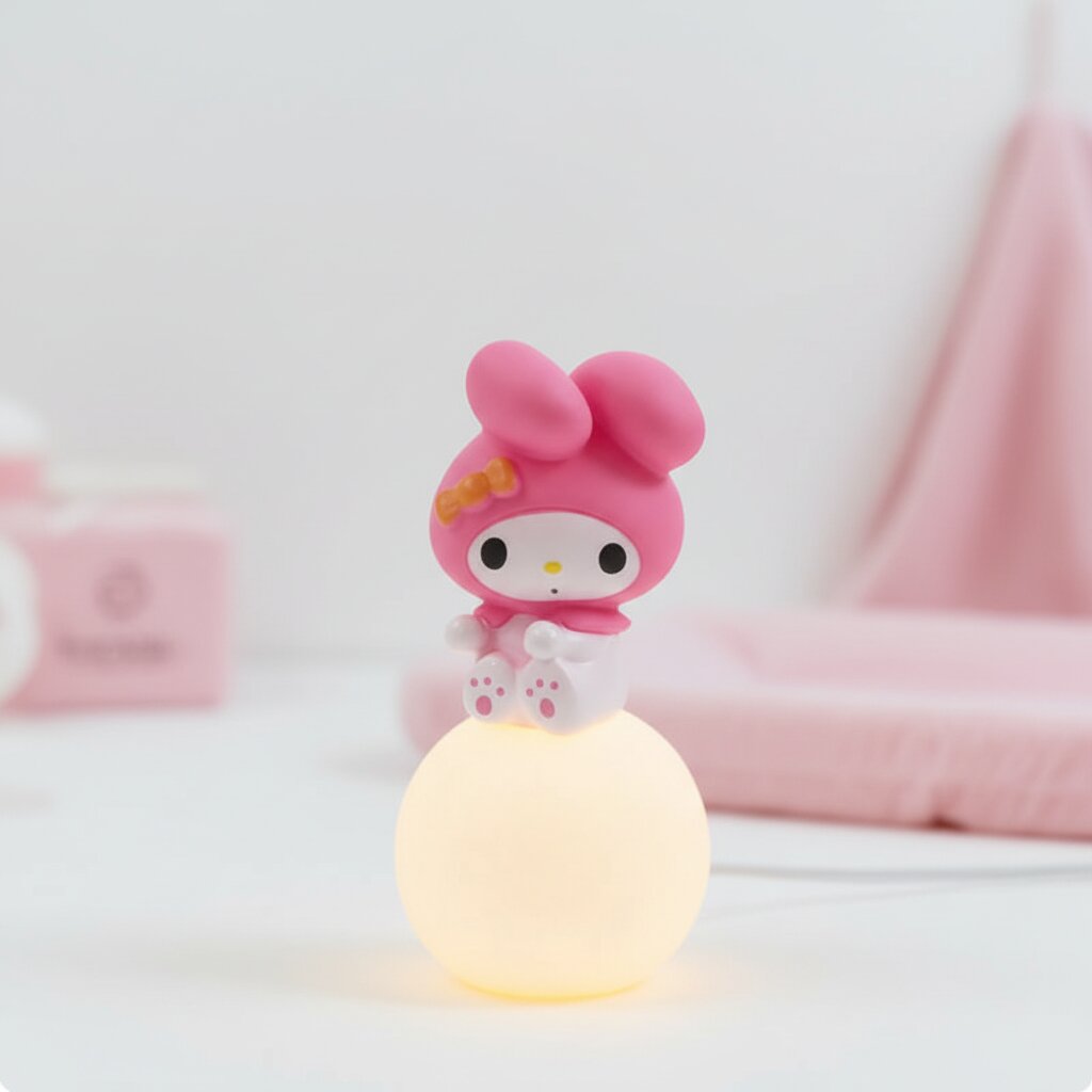 Veilleuse Hello Kitty Sanrio - Pack 4 Lampes Kawaii Enfant - Choupinoo